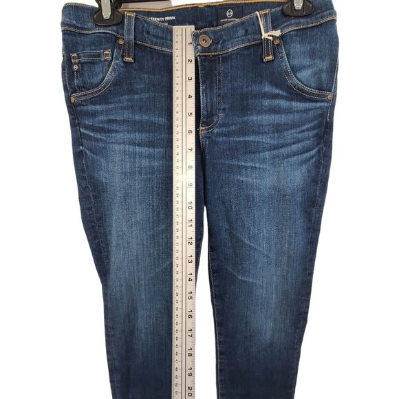 Adriano Goldschmeid NWT Women's Maternity Prima Cigarette Leg Jeans Blue Size 27 - Picture 6 of 14